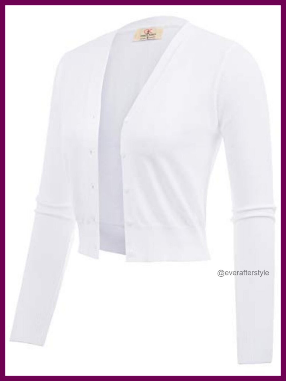 Long Sleeve Cropped Cardigan Sweater for Women Lightweight Knit V-Neck Button